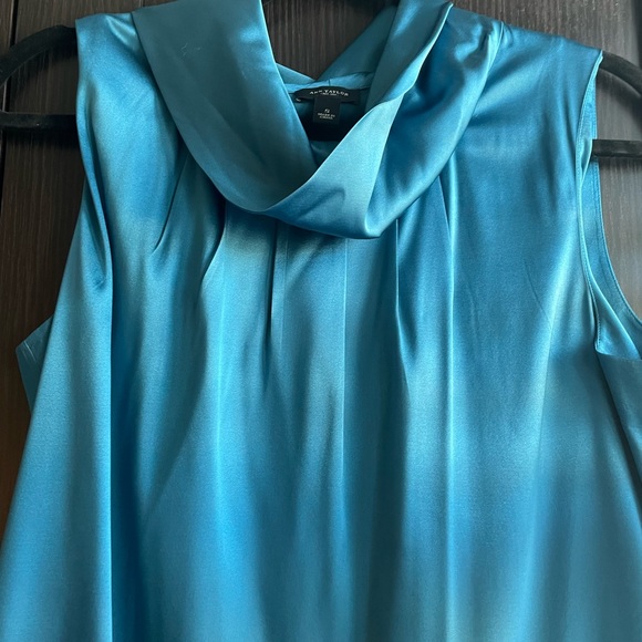 Ann Taylor teal sleeveless shirt, size small - Picture 1 of 5